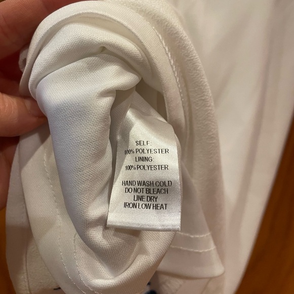 Lulus Tale to Tell Blue and Ivory Embroidered Shift Dress - Picture 10 of 11